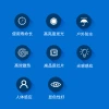 New type of solar wall lamp with split human body sensor, 100led, for courtyard households, outdoor gardens, villas, cross-border supply Specification image